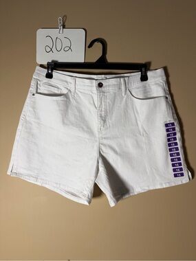 Jessica Simpson White Denim Shorts